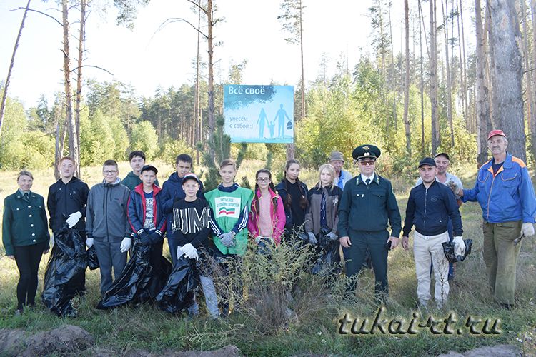 ЭКО-отряд «Татарстанның чиста&nbsp;урманнары» акциясендә катнашты