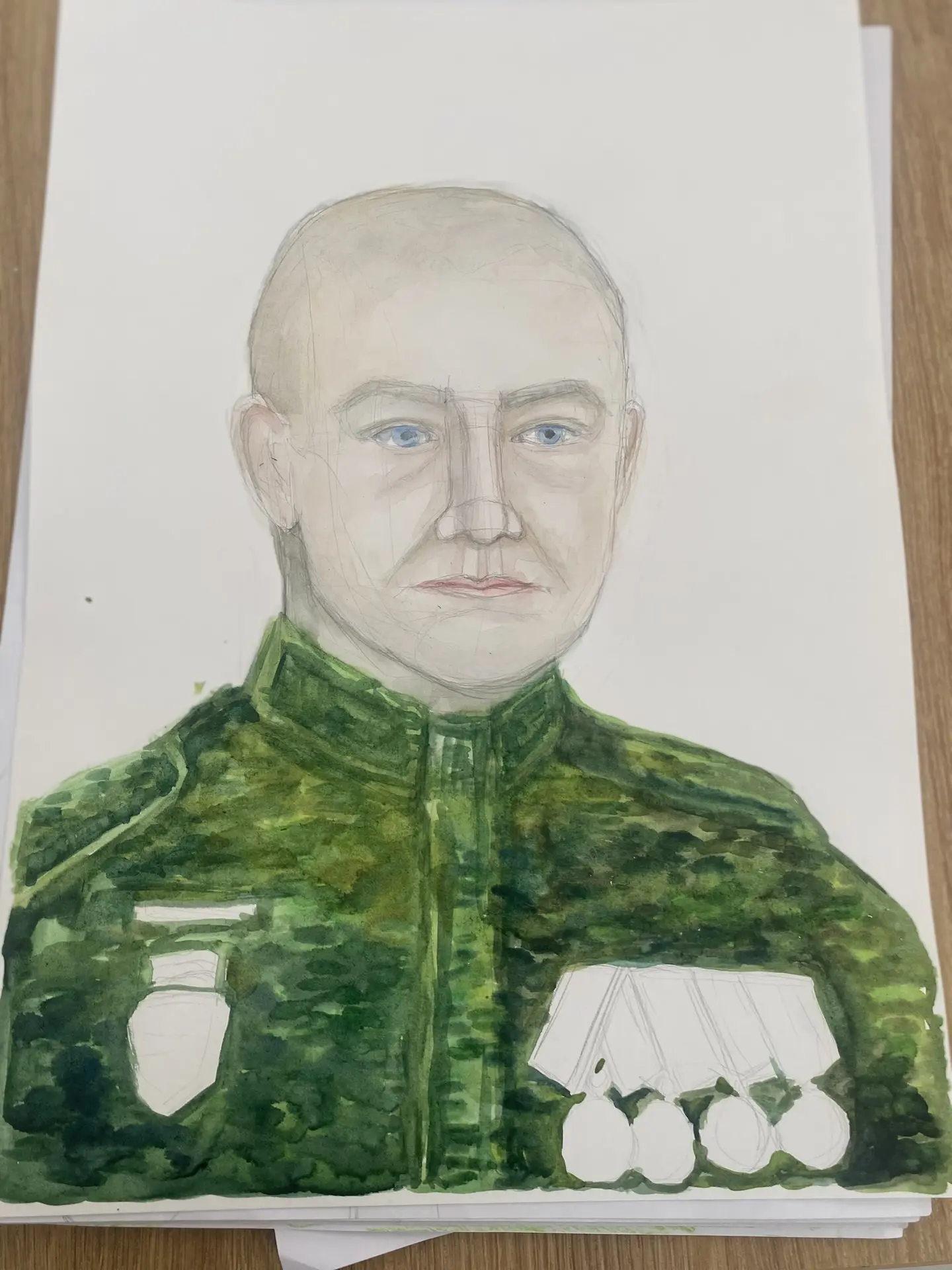 Круглое Поле мәктәбендә «Герой портреты» акциясе узды