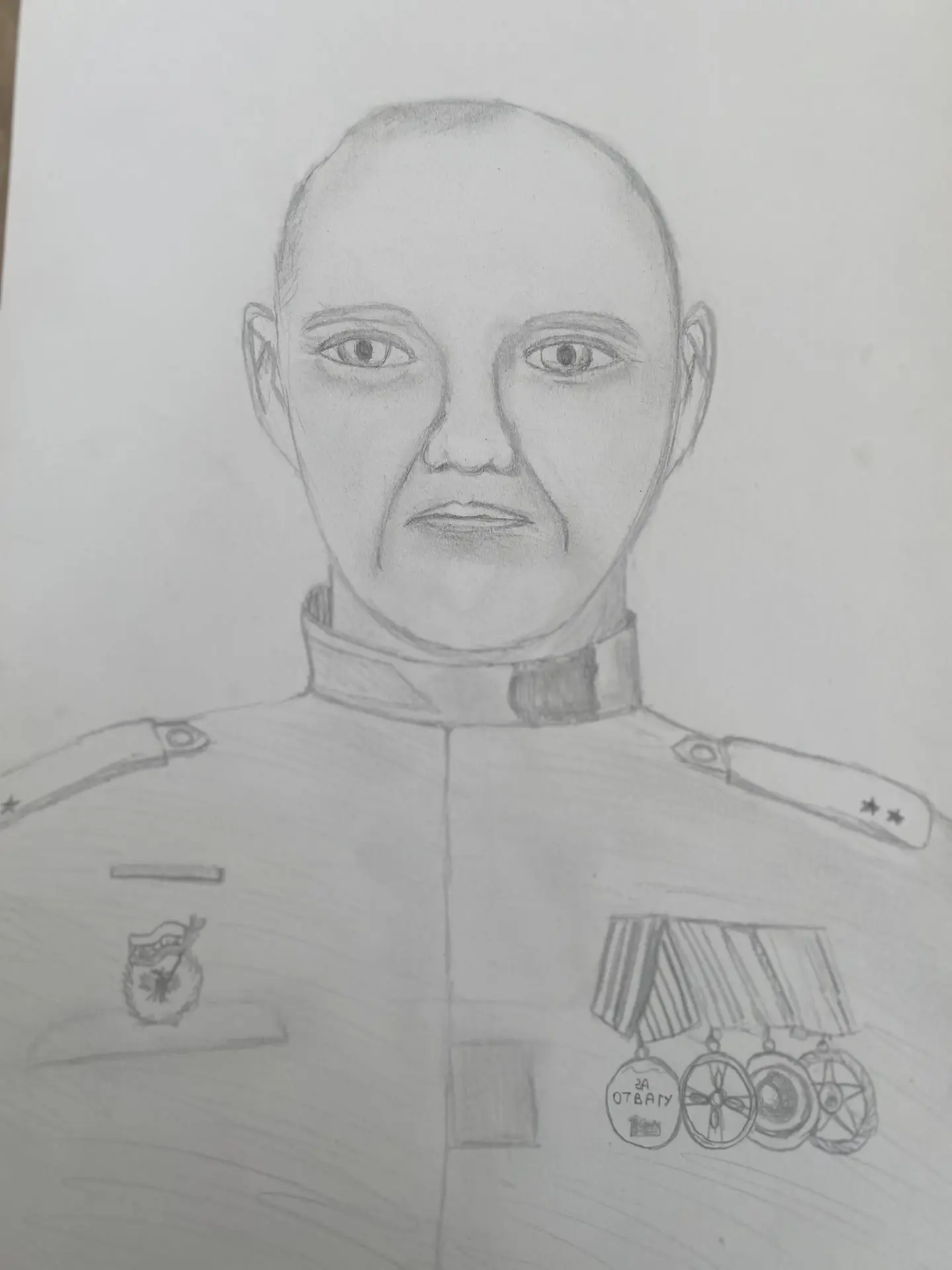 Круглое Поле мәктәбендә «Герой портреты» акциясе узды