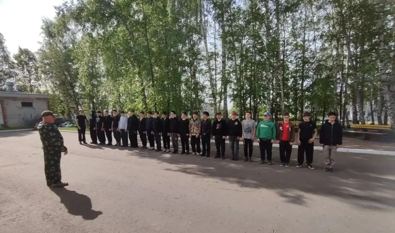 В Тукаевском районе прошли учебные сборы для восьмиклассников