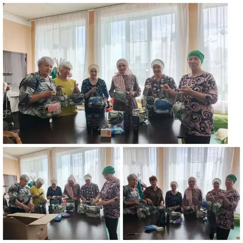 Теләнче-Тамак волонтерлары һәркөнне маскировка челтәрләре үрә