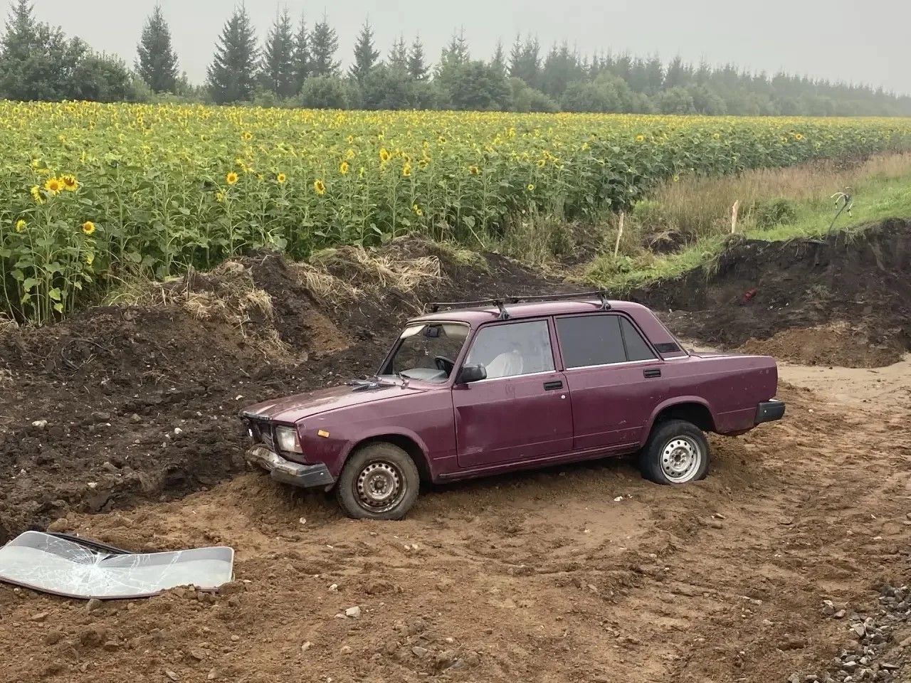 В Тукаевском районе задержали пьяного водителя после съезда в кювет