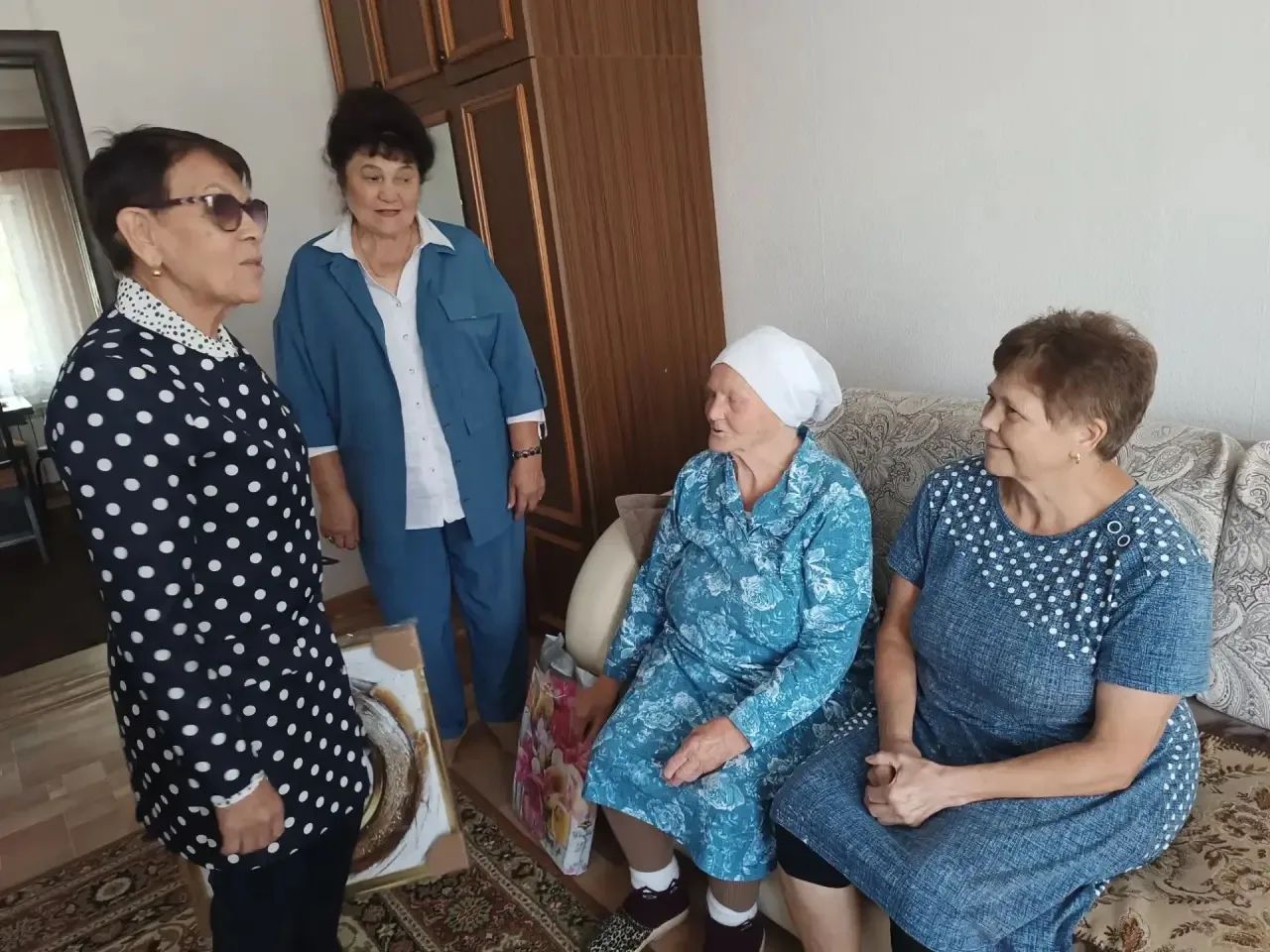 Биклән авылында яшәүче ветеран олуг юбилеен каршылады