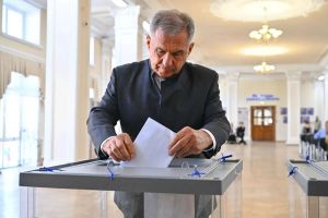 Рөстәм Миңнеханов сайлауда үз тавышын бирде