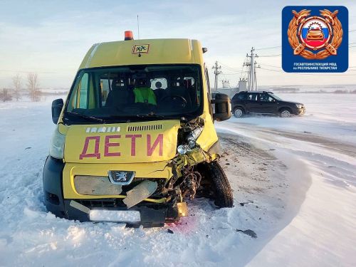 Дорожно-транспортное происшествие со школьным автобусом