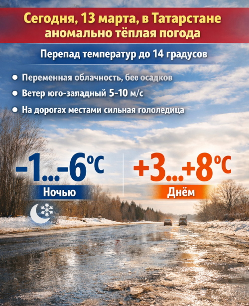 Татарстанда аномаль җылы һава торышы саклана