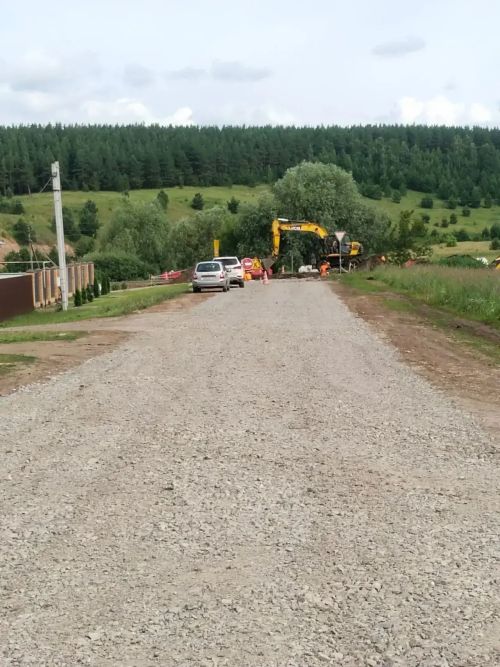 Калмаш авылында республика программасы буенча яңа юл салына