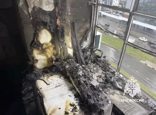В Набережных Челнах на пожаре в девятиэтажке спасли младенца и двух взрослых