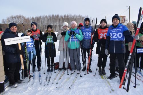 Прошло первенство и чемпионат района по лыжным гонкам, посвящённый памяти Героя Советского Союза Нурми Шарипова
