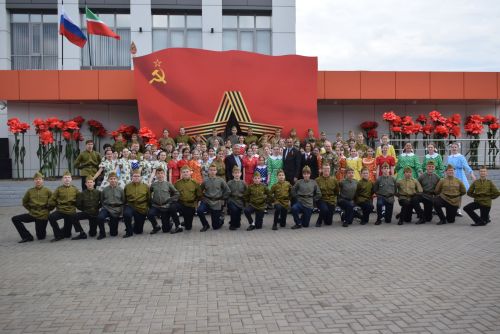В Тукаевском районе зажгли Вечный огонь