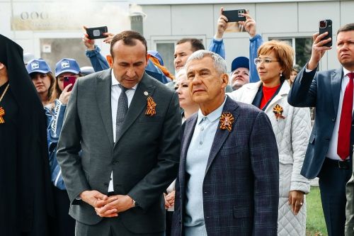 В Тукаевском районе зажгли Вечный огонь