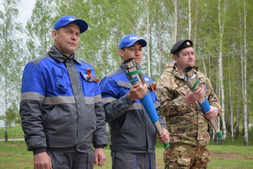 В Тукаевском районе зажгли Вечный огонь