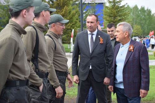 В Тукаевском районе зажгли Вечный огонь