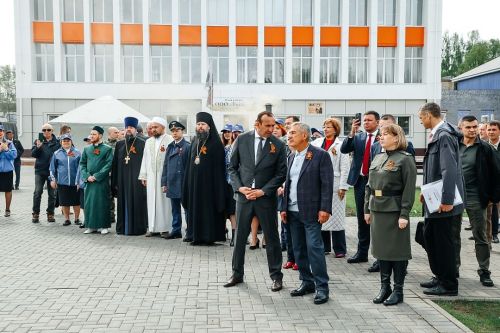 В Тукаевском районе зажгли Вечный огонь
