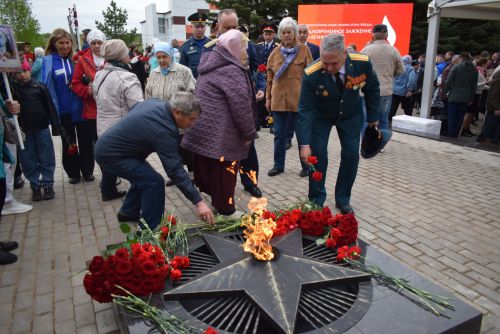В Тукаевском районе зажгли Вечный огонь