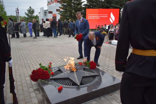 В Тукаевском районе зажгли Вечный огонь