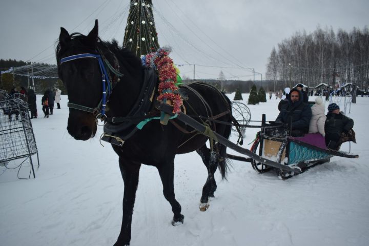 Яңа поселогында махсус хәрби операциядә катнашучыларның 300 баласы өчен бәйрәм оештырылды