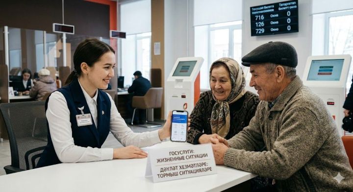 Меңнән артык татарстанлы «Госуслуги» порталындагы «Тормыш хәлләре» сервисларын уңай бәяләгән