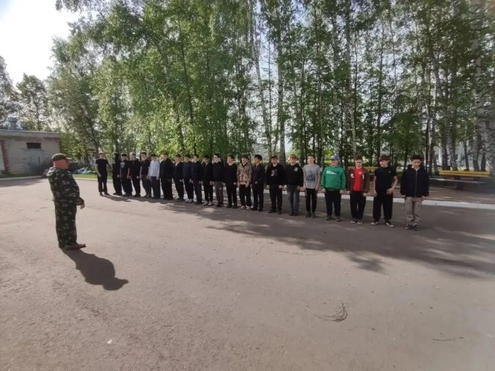 В Тукаевском районе прошли учебные сборы для восьмиклассников