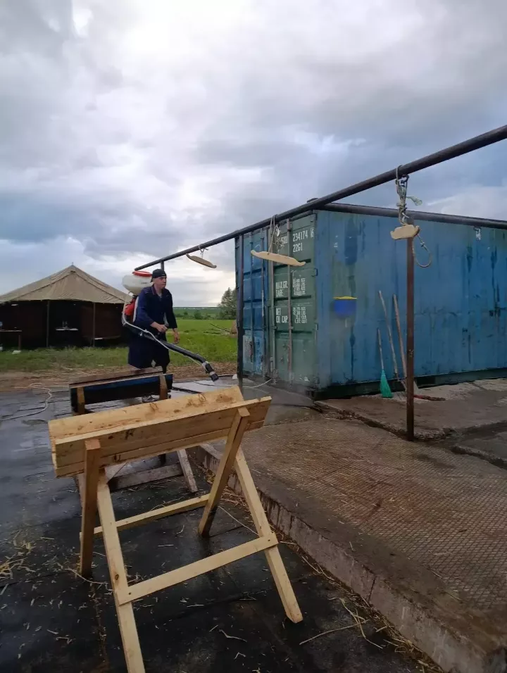 В районе дезинфицируют убойные площадки после Курбан-байрама