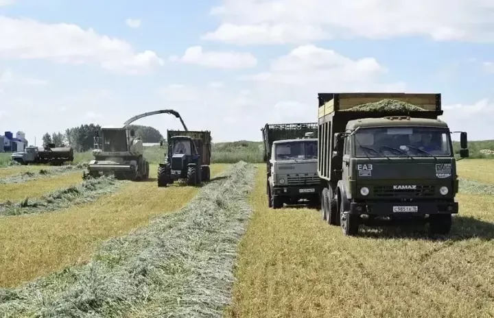 Передовики хозяйства им. Сайдашева первыми в районе начали кормозаготовку