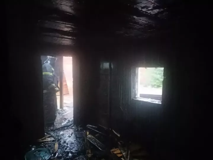 В селе Калмаш дотла сгорела баня из-за новой печи