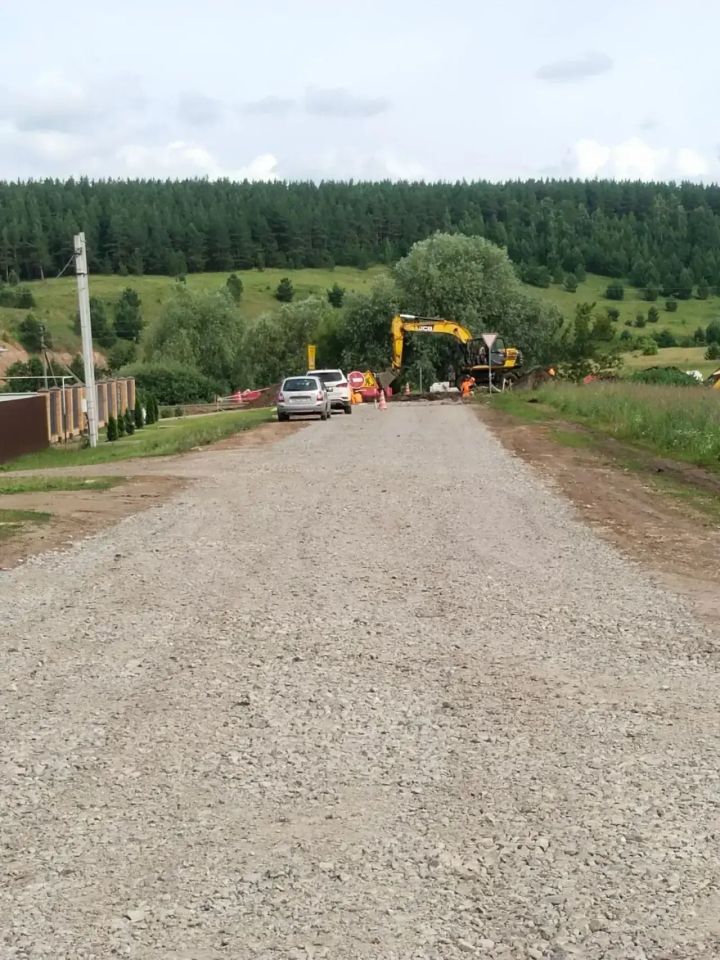 Калмаш авылында республика программасы буенча яңа юл салына