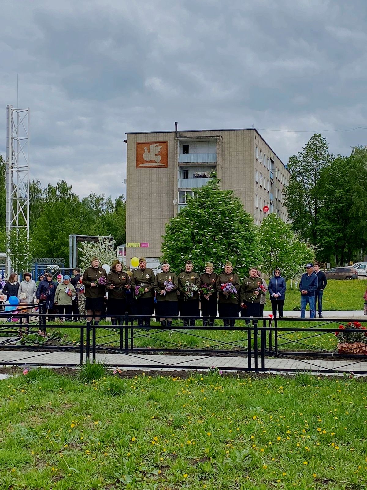 В Круглопольском сельском поселении, у мемориала ветеранам ВОВ, состоялся торжественный митинг
