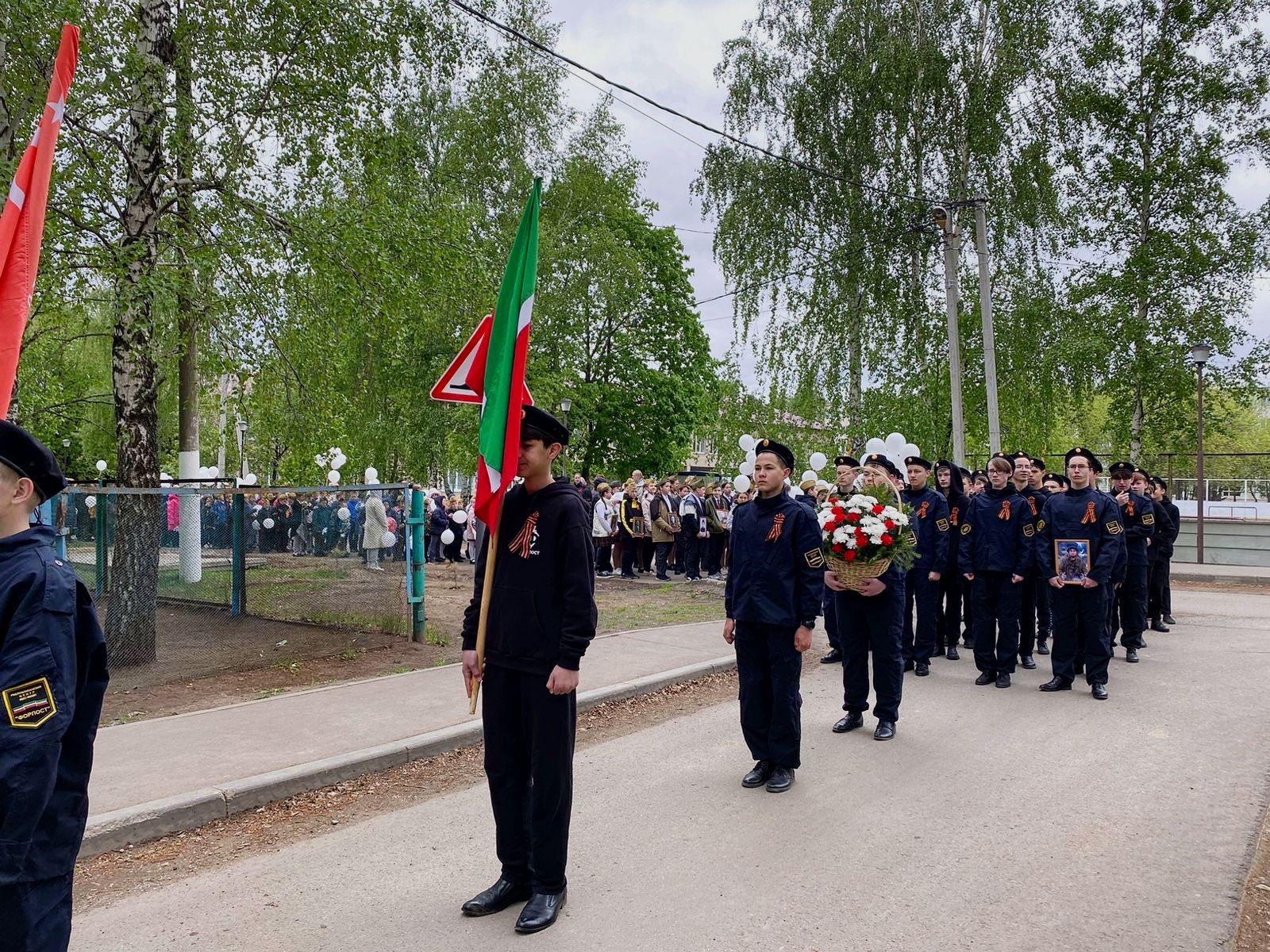 В Круглопольском сельском поселении, у мемориала ветеранам ВОВ, состоялся торжественный митинг