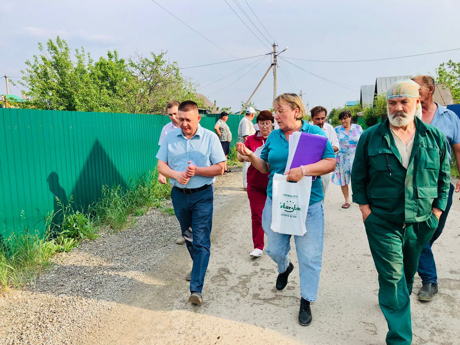 В рамках надзорной деятельности прокурором Тукаевского района был осуществлен выезд на территорию СНТ Транспортник