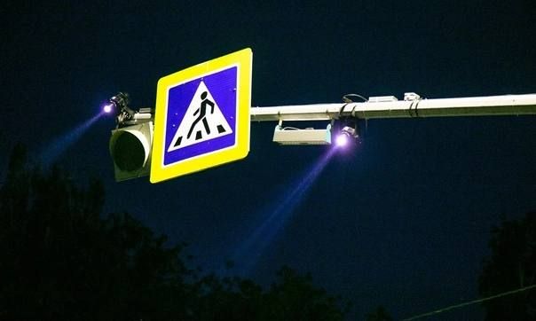В Татарстане продолжают устанавливать проекционные пешеходные переходы