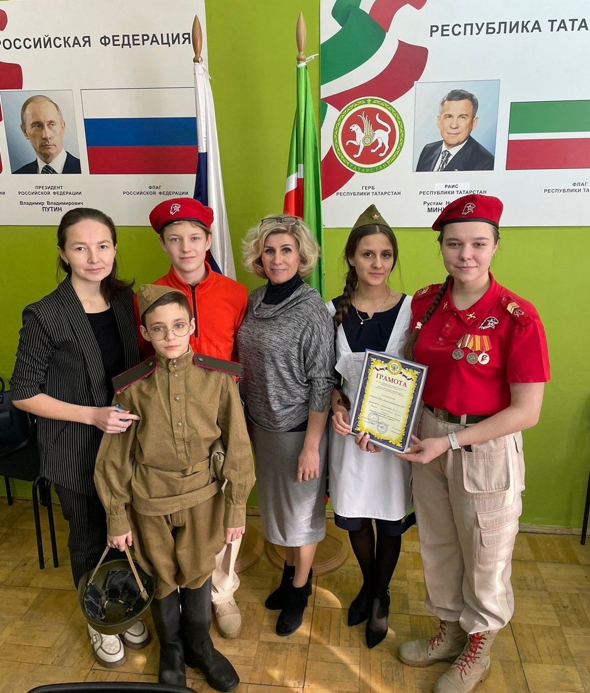 Юнармия Малошильнинской школы: впереди планеты всей! Победа в районном конкурсе с самым масштабным военно-патриотическим проектом