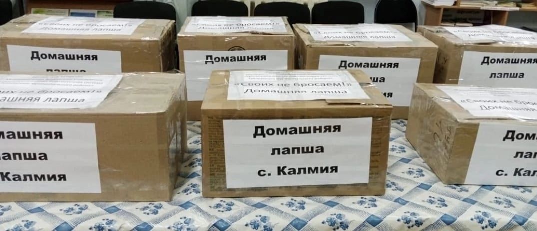 Волонтёры и жители села Калмия объединяют свои усилия