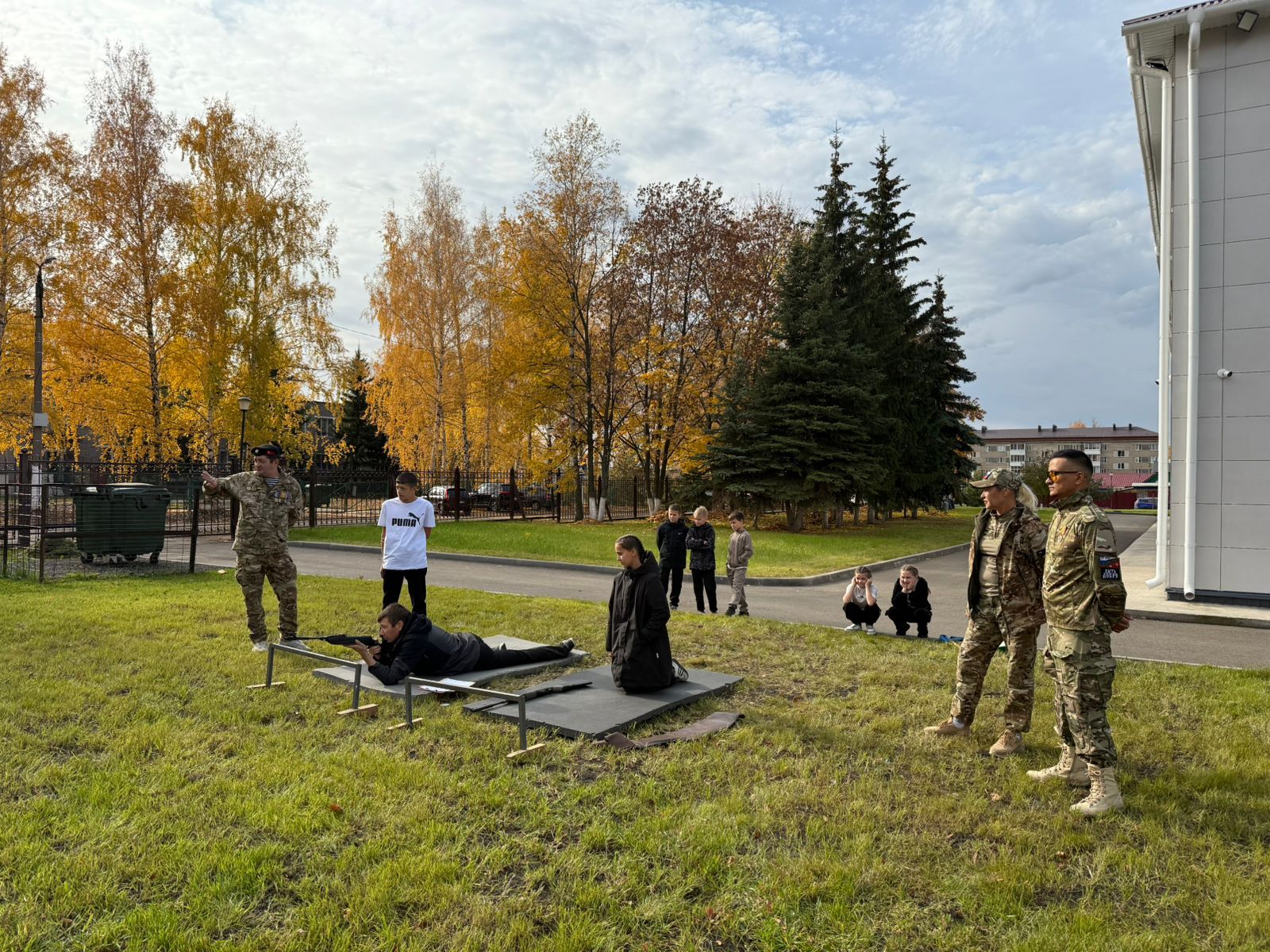 Круглое Поле поселогы мәктәбендә хәрби-спорт уеннарының финалы узды
