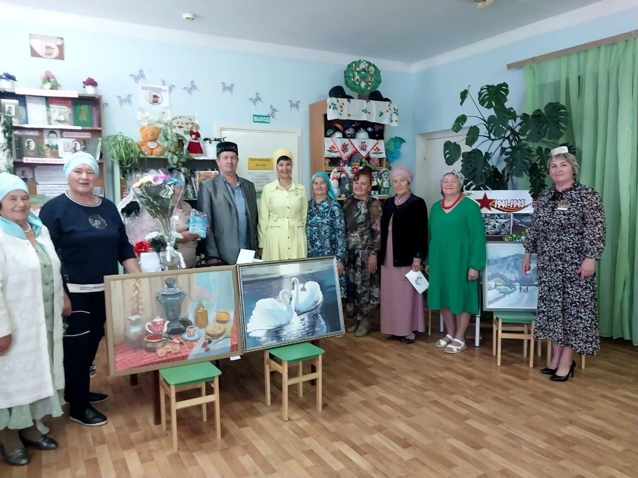Калмия авыл китапханәсендә Фәридә Сәхәбиева белән иҗади очрашу узды