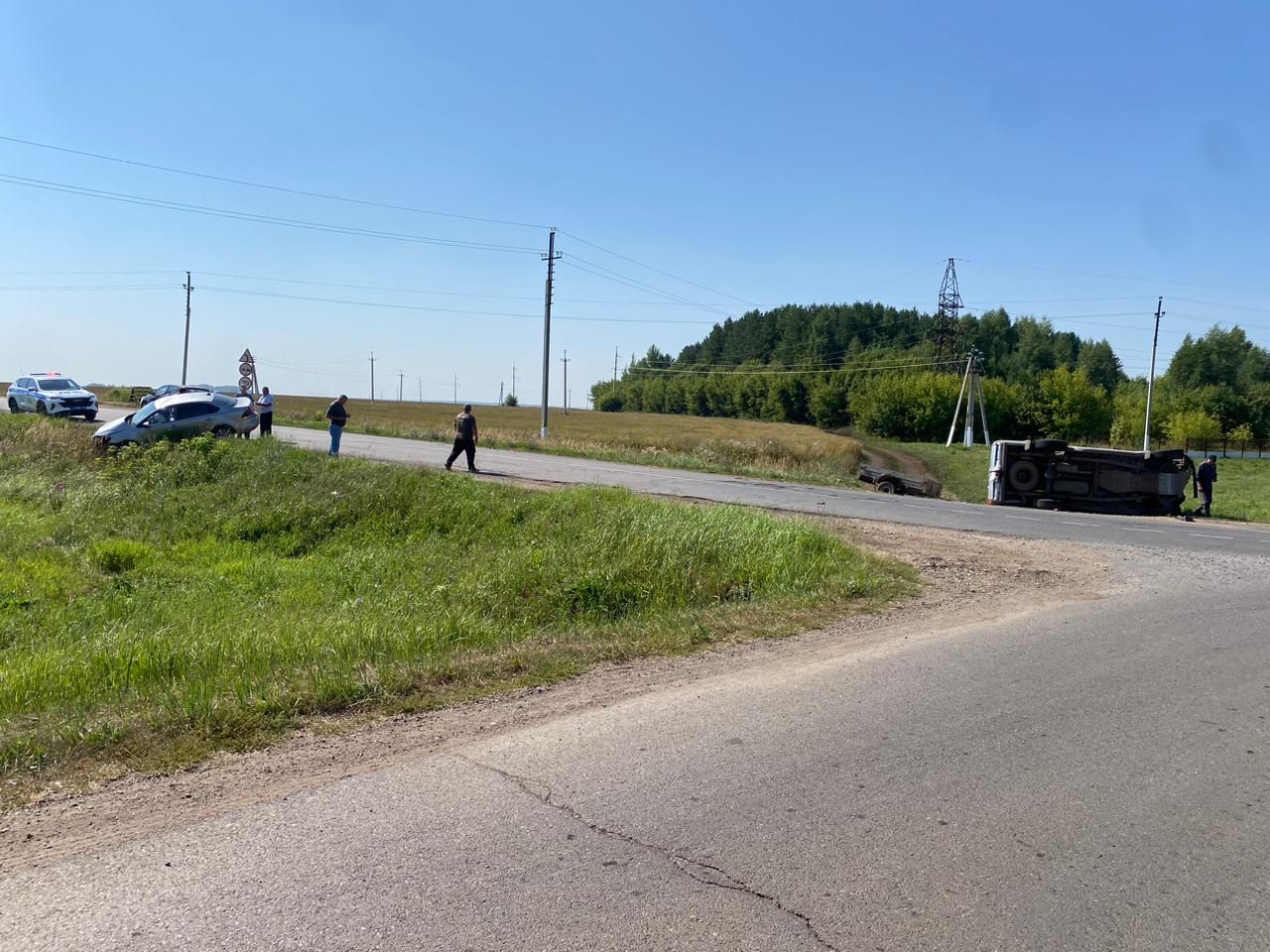 ДТП в Тукаевском районе с участием Вольксваген поло и Митсубиси