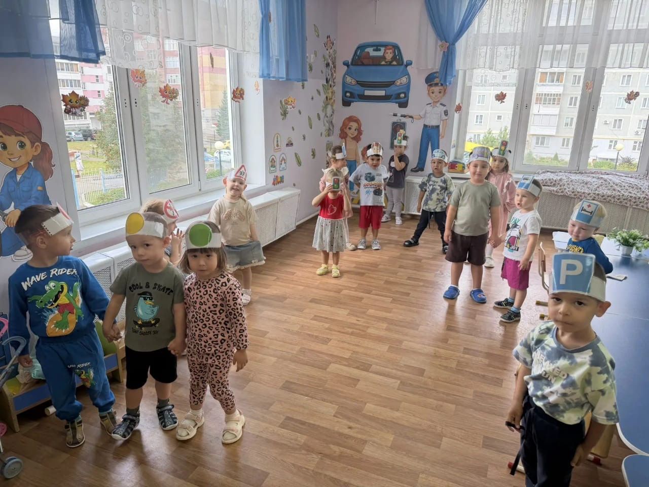 В детском саду «Звездочки» прошло интерактивное занятие по ПДД