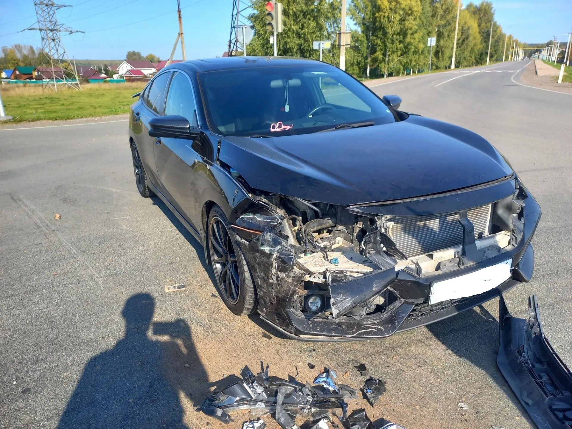 В Тукаевском районе при столкновении автомобилей пострадала женщина