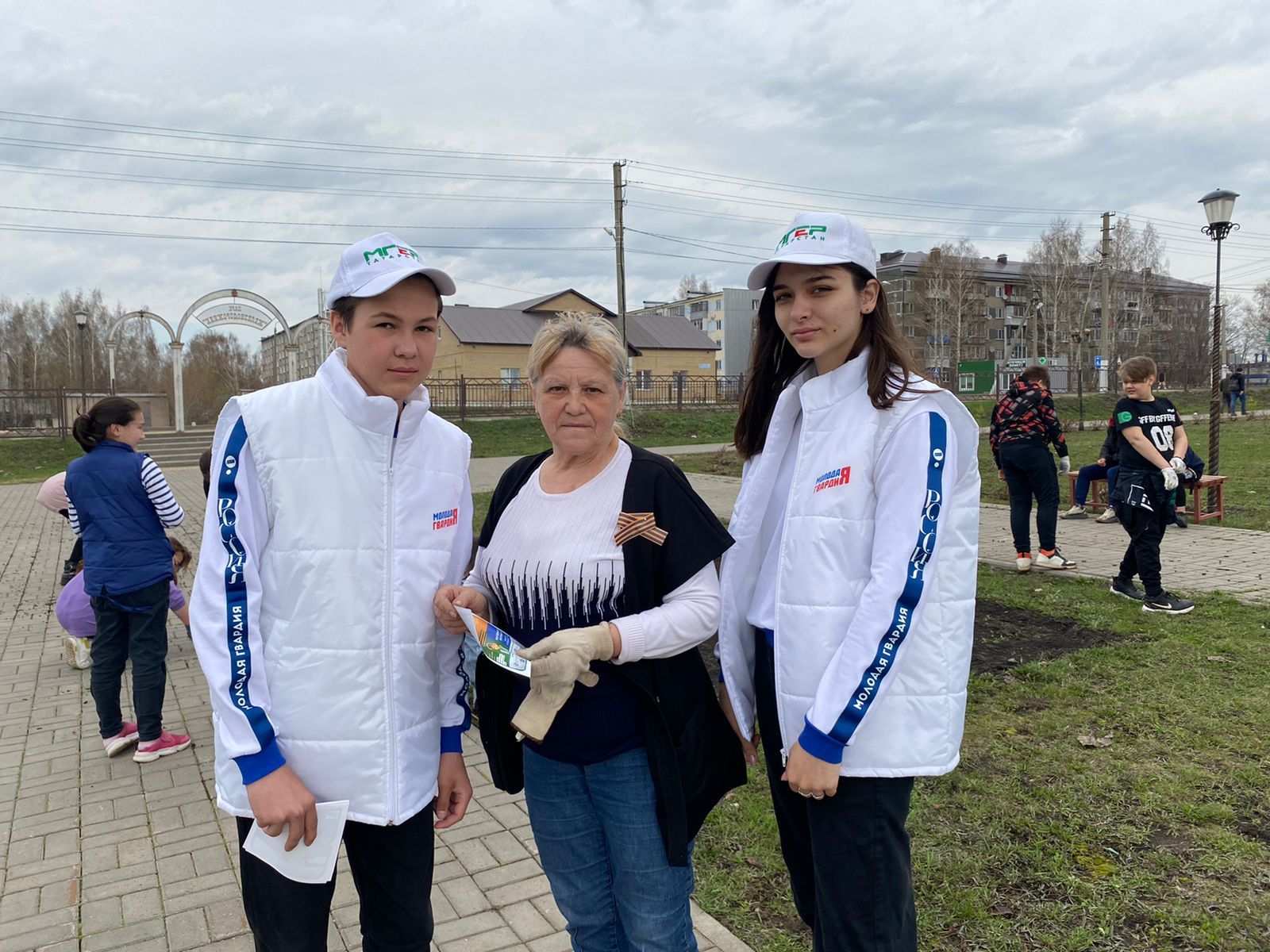 Тукаевцы присоединились в акции «Георгиевская ленточка»
