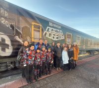 Тарихка сәяхәт: Теләнче Тамак үсмерләре «Җиңү поезды»нда булдылар