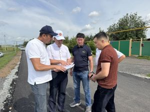 В селе Казаклар по республиканской программе ремонтируют дорогу за 52 млн рублей