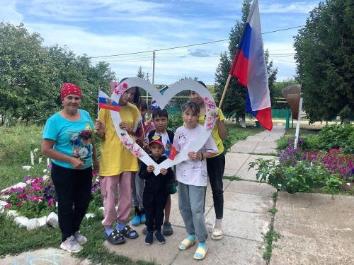 Верхнебайларский СК провели мероприятие для детей посвященное Дню Государственного флага