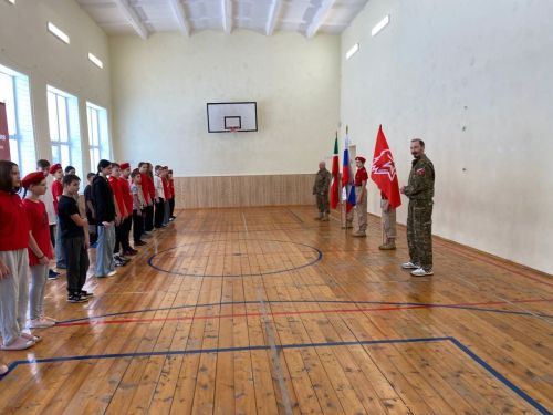 На базе лагеря «Балкыш» прошел первый слёт юнармейцев
