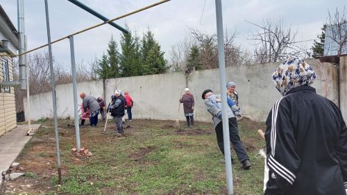 Уборка в мечети села Биклянь