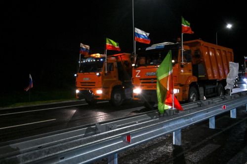 Владимир Путин открыл объезд села Сокуры в Татарстане