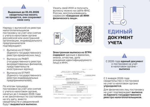 Яңа елдан ИНН кирәк булмаячак