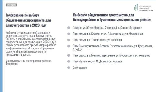 В 2025 году Татарстане  благоустроят сотни дворов и десятки парков