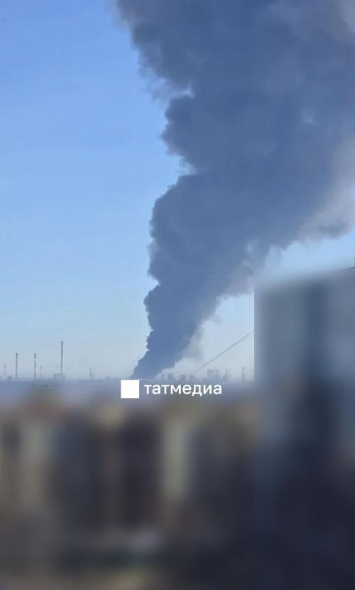 На территории «Нижнекамскнефтехима» произошел пожар