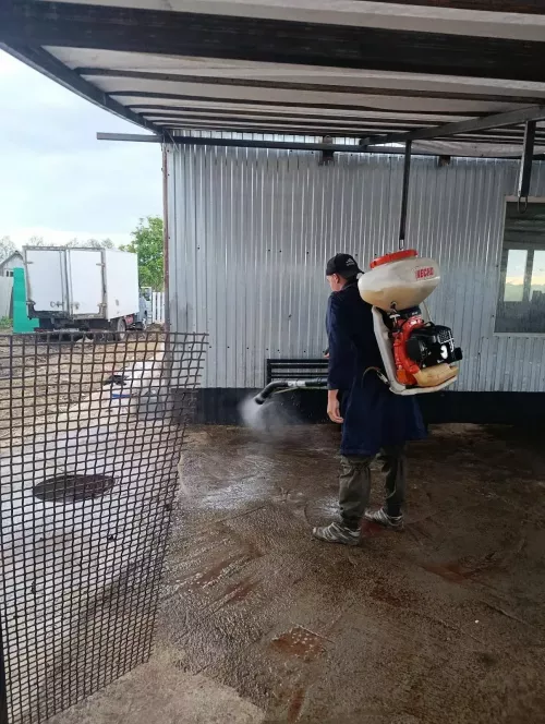 В районе дезинфицируют убойные площадки после Курбан-байрама
