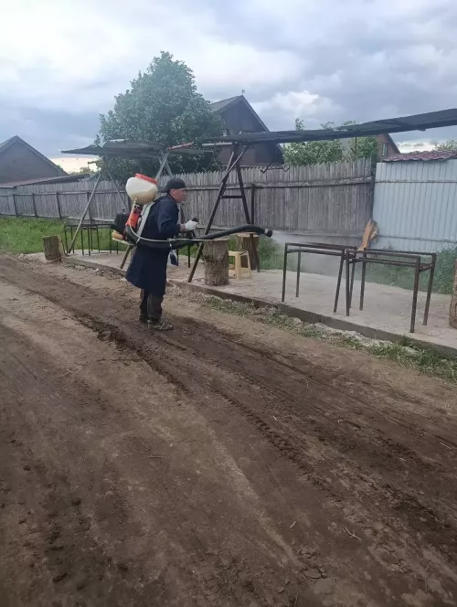 В районе дезинфицируют убойные площадки после Курбан-байрама